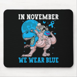 11月に私たち衣服ブルー糖尿病trex Dino子供T マウスパッド