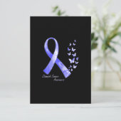 11月に私たち衣服ペリウィンクルリボン胃カンク サンキューカード (スタンド正面)