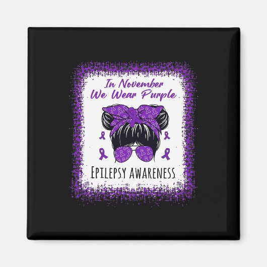 11月に私たち衣服紫メッシーブンてんかん戦争 マグネット (正面)