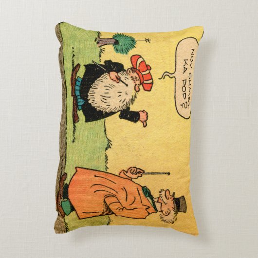 「11月のシュモズポップ・アートの・カ？」 ヒッチハイカーアクセント枕 アクセントクッション (裏面(縦))