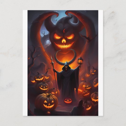 11月のハロウィン ポストカード (正面)