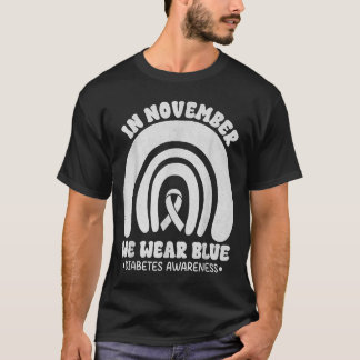 11月のブルーレインボー糖尿病啓発月間 Tシャツ