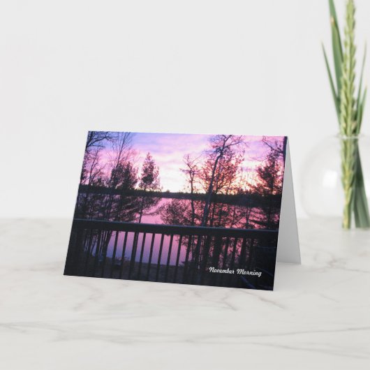 11月のモーニングカード カード (正面)