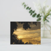 11月の夕焼けポストカード ポストカード (スタンド正面)
