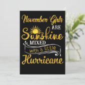 11月の女の子がハリケーンと混ざり合う日差し シーズンカード (スタンド正面)