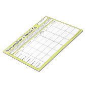 11月の学生チェックインの週次成績 ノートパッド (アングル)