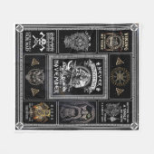 11月の男のバイキングオジンのオオカミになるよりよい フリースブランケット (正面(横))