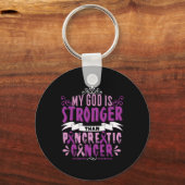 11月の紫色の神は膵臓のカンスよりも強い キーホルダー (正面)