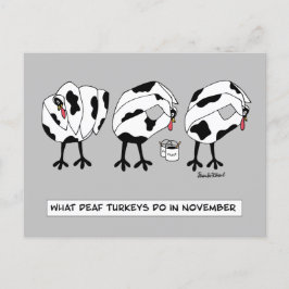 11月の聾唖者の動向 シーズンポストカード