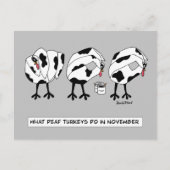 11月の聾唖者の動向 シーズンポストカード (正面)