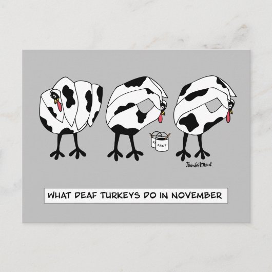 11月の聾唖者の動向 シーズンポストカード (正面)