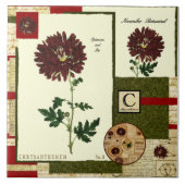 11月の花 タイル (正面)