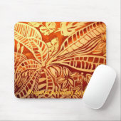 11月の茶色の葉 マウスパッド (マウス)