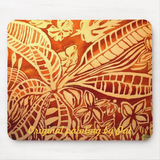 11月の茶色の葉 マウスパッド (正面)