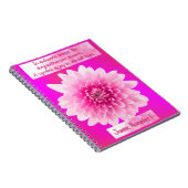 11月の菊の誕生花スパイラルノートブック ノートブック (右側)