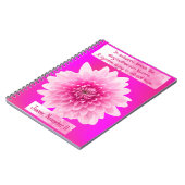 11月の菊の誕生花スパイラルノートブック ノートブック (左側)