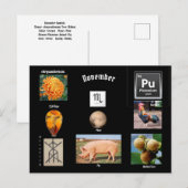 11月の蠍座 誕生月ポストカード ポストカード (正面/裏面)