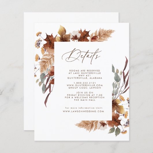 11月の詳細カード (正面/裏面)