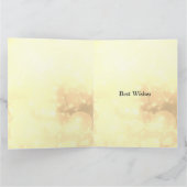 11月の誕生日の誕生石トパーズ挨拶 カード (内部)