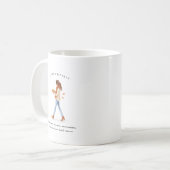 11月の誕生月ガール|モノグラム コーヒーマグカップ (正面左)