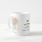 11月の誕生月フラワーマグ コーヒーマグカップ (正面左)