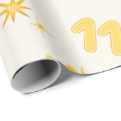 11月の誕生石と花 シトリンとキク ラッピングペーパー (ロールコーナー)