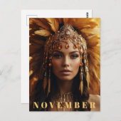 *~* 11月の誕生石ゴールデントパスAP53 ポストカード (正面/裏面)