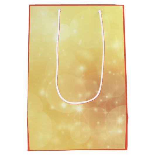 11月の誕生石トパーズデザイン ミディアムペーパーバッグ (裏面)