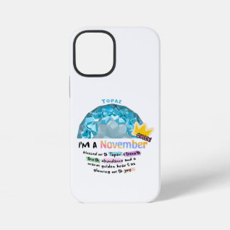 11月の誕生石トパーズ グラフィックパーカー iPhone 12 MINIケース