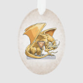 11月の誕生石ドラゴン – Topaz オーナメント (裏面)