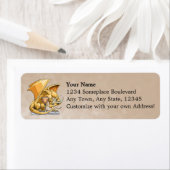 11月の誕生石ドラゴン – Topaz ラベル (インサイチュ)