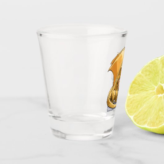 11月の誕生石龍:トパーズ ショットグラス (左)