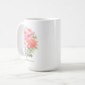 11月の誕生花にインスパイアされたママ用ラップ コーヒーマグカップ (正面左)
