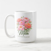 11月の誕生花にインスパイアされたママ用ラップ コーヒーマグカップ (左)