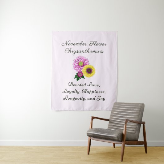 11月の誕生花は菊 タペストリー (インサイチュ)