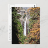 11月のYosemite Fallsを下げて下さい ポストカード (正面/裏面)