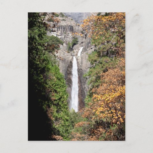 11月のYosemite Fallsを下げて下さい ポストカード (正面)