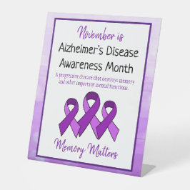 11月はアルツハイマー病認識度月 台座サイン
