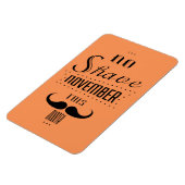 11月は剃らないおもしろい マグネット (左側)