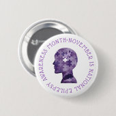 11月は国立てんかん認識度月 缶バッジ (正面&裏面)