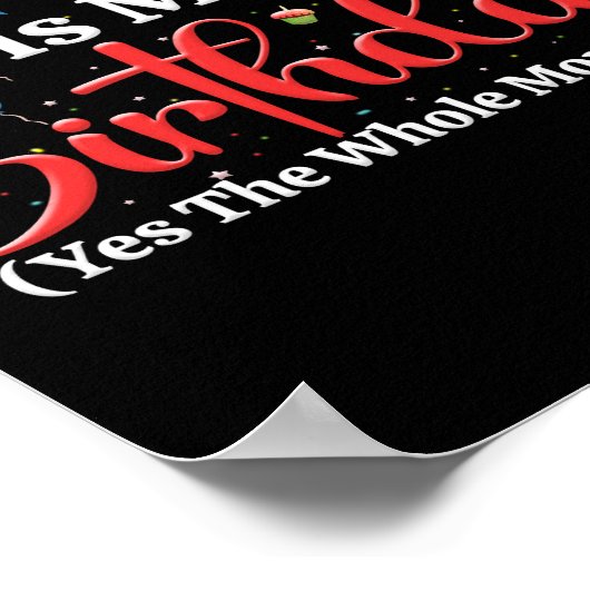 11月は私の誕生日は11月の全体 ポスター (角)