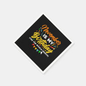 11月は私の誕生日11月B スタンダードカクテルナプキン (角)