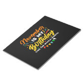 11月は私の誕生日11月B ノートパッド (アングル)