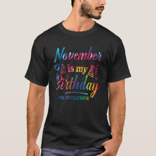 11月は私の誕生日Yesは生月全体 Tシャツ
