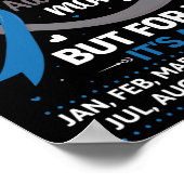 11月は糖尿病認識度月ブルーとグレー ポスター (角)