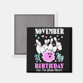 11月は誕生日+お誕生日おめでとう+1ヶ月間 マグネット (正面/裏面)