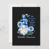 11月は青い帽子をかぶって 糖尿病の意識を高める 招待状 (正面)