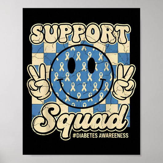 11月は青を着て糖尿病の意識を高めよう ポスター (正面)