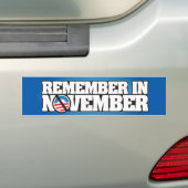 11月を覚えて下さい バンパーステッカー (車上)