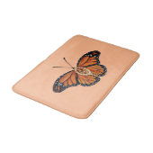 11月シトリン（昆虫）オオカバマダラ、モナークバタフライパターンデザイン バスマット (アングル)